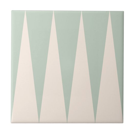 Backgammon Muster Light Green Tile Fliese (Vorderseite)