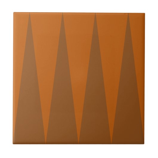 Backgammon Muster Rost Orange Tile Fliese (Vorderseite)