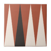 Backgammon Muster Terracotta Tile Fliese (Vorderseite)