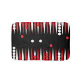 Backgammon Player Fun Board Game Print Badematte (Vorderseite)