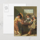 Backgammon Players, 17. Jahrhundert Postkarte (Vorne/Hinten)
