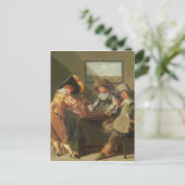 Backgammon Players, 17. Jahrhundert Postkarte (Stehend Vorderseite)