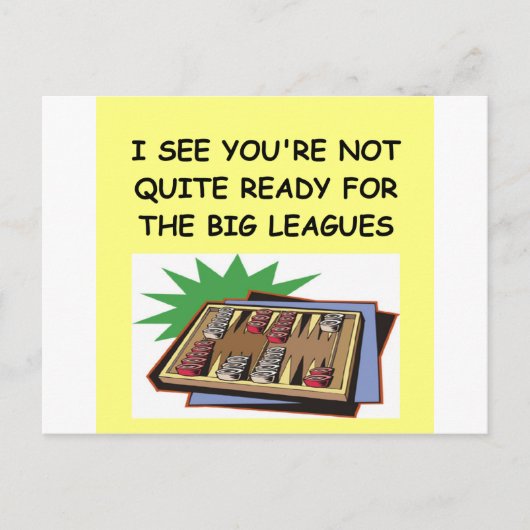 BACKGAMMON.png Postkarte (Vorderseite)