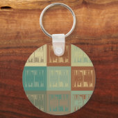 Backgammon Pop Art Schlüsselanhänger (Vorderseite)