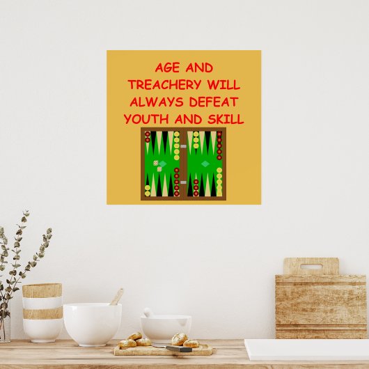 Backgammon Poster (Küche)