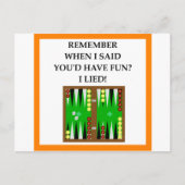 Backgammon Postkarte (Vorderseite)