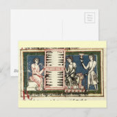 Backgammon Postkarte (Vorne/Hinten)