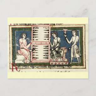 Backgammon Postkarte