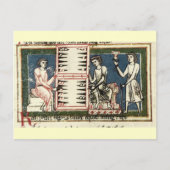 Backgammon Postkarte (Vorderseite)