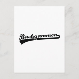 Backgammon Postkarte