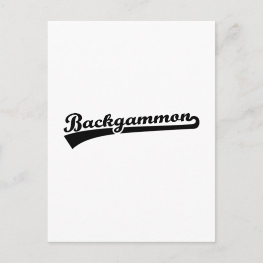 Backgammon Postkarte (Vorderseite)