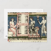 Backgammon Postkarte (Vorne/Hinten)