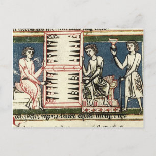 Backgammon Postkarte