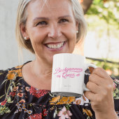 Backgammon Queen Pink Script Kaffeetasse