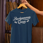 Backgammon Queen Script Tri-Blend Shirt
