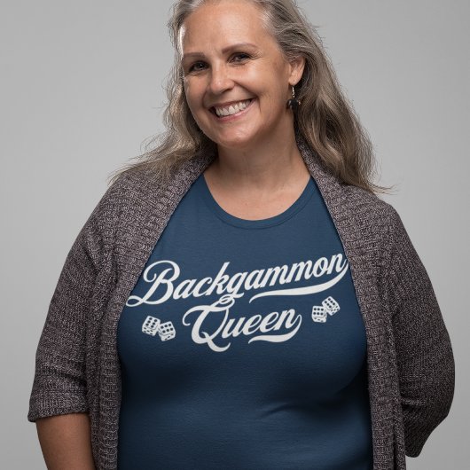 Backgammon Queen Script Tri-Blend Shirt