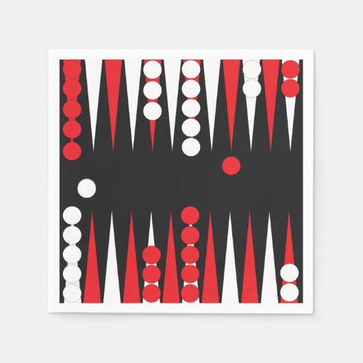 Backgammon Serviette (Vorderseite)