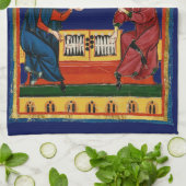 Backgammon Spiel der Könige Geschirrtuch (Gefaltet)