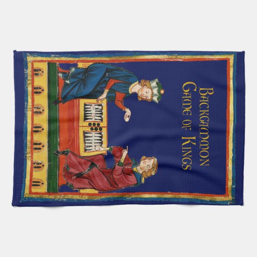 Backgammon Spiel der Könige Geschirrtuch (Horizontal)