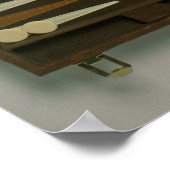 Backgammon-Spiel Poster (Ecke)