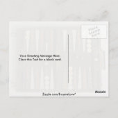 Backgammon-Spielbrett Postkarte (Rückseite)