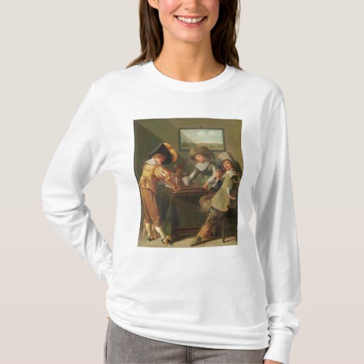 Backgammon-Spieler, 17. Jahrhundert T-Shirt (Vorderseite)
