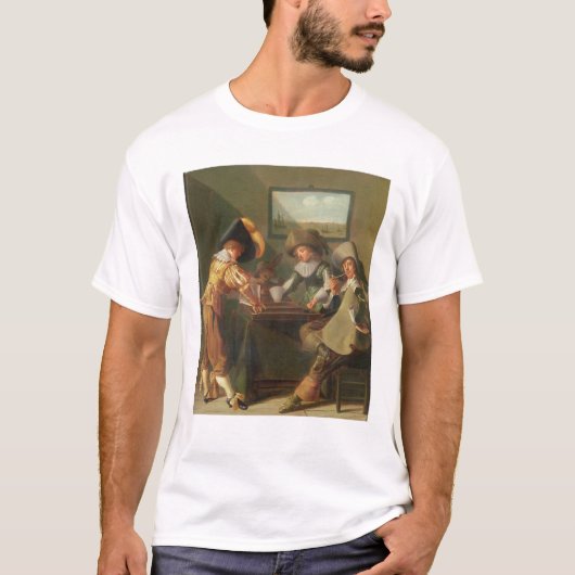 Backgammon-Spieler, 17. Jahrhundert T-Shirt (Vorderseite)