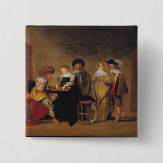 Backgammon-Spieler Button (Vorderseite)