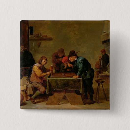 Backgammon-Spieler, c.1640-45 Button (Vorderseite)