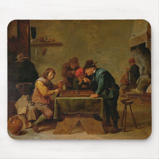 Backgammon-Spieler, c.1640-45 Mousepad (Vorne)