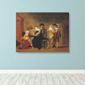 Backgammon-Spieler Leinwanddruck (Insitu (Holzboden))