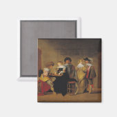 Backgammon-Spieler Magnet (Vorderseite/Rückseite)