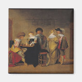 Backgammon-Spieler Magnet (Vorne)