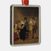 Backgammon-Spieler Ornament Aus Metall (Rechts)