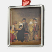 Backgammon-Spieler Ornament Aus Metall (Links)