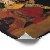 Backgammon-Spieler Poster (Ecke)