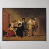 Backgammon-Spieler Poster (Vorne)