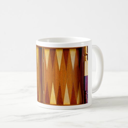 Backgammon-Tasse Kaffeetasse (VorderseiteRechts)