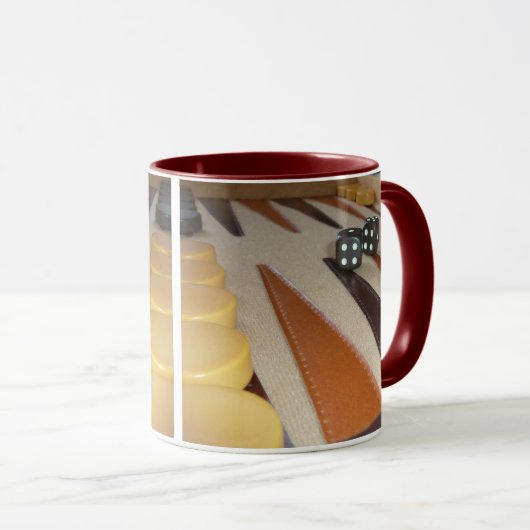 Backgammon-Tasse Tasse (VorderseiteRechts)