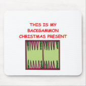 BACKGAMMON-Weihnachten Mousepad (Vorne)