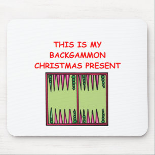 BACKGAMMON-Weihnachten Mousepad