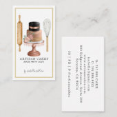 Backgebäck Koch Backgeschirr Backgeschirr Visitenkarte (Vorne/Hinten)