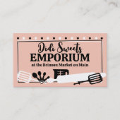 Backgebäck Koch Kuchen Kekse Visitenkarte (Vorderseite)