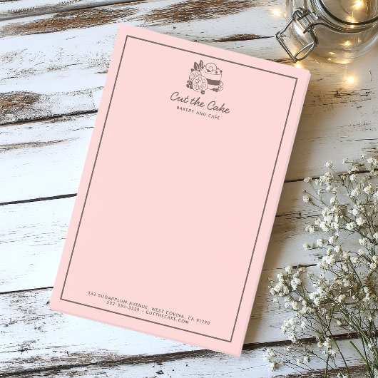 Backgeschäft mit Cake-Logos Post-it Klebezettel