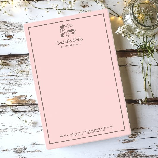 Backgeschäft mit Cake-Logos Post-it Klebezettel