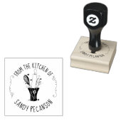 Backgeschirr aus der Küche der Briefmarke Gummistempel (Stempel)