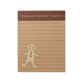 Backgingerbrot Notepad Notizblock (Rotiert)