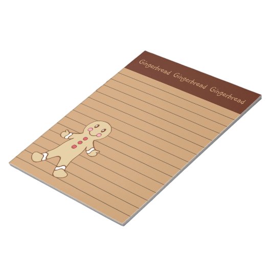 Backgingerbrot Notepad Notizblock (angewinkelt)