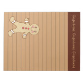 Backgingerbrot Notepad Notizblock (Vorderseite)