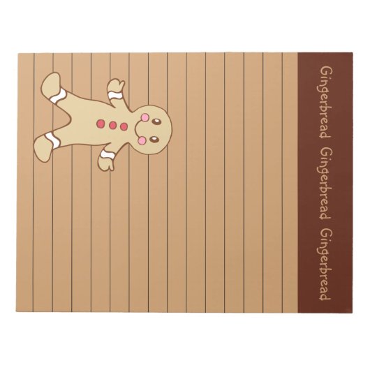 Backgingerbrot Notepad Notizblock (Vorderseite)